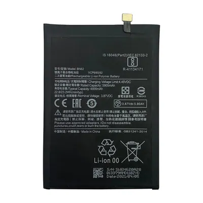 BN62 6000 mAh Li-Polymer Battery Replacement For Xiaomi Redmi Note 9 4G / Redmi 9T / Redmi 9 Power / Poco M3