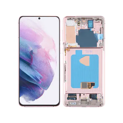For Samsung Galaxy S21+ 5G SM-G996B 6.67 inch 6.67 inch OLED LCD Screen Digitizer Full Assembly with Frame(Pink)