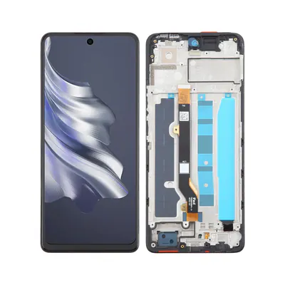 For Tecno Spark 20 Pro 4G KJ6 OEM LCD Screen Digitizer Full Assembly With Frame