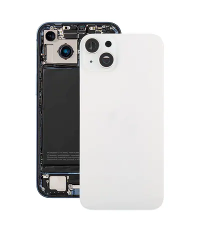 For iPhone 14 Plus China Version Battery Back Cover with Middle Frame(White)