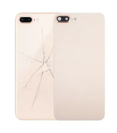 Back Cover with Adhesive for iPhone 8 Plus(Gold)
