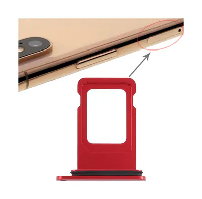 SIM Card Tray for iPhone XR (Single SIM Card)(Red)