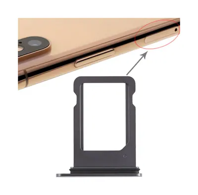 SIM Card Tray for iPhone XS (Single SIM Card)(Black)