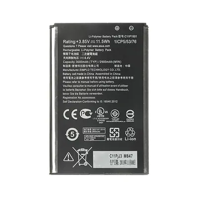 2900mAh C11P1501 Li-Polymer Battery for Asus ZenFone 2 Laser / Zenfone Selfie ZD551KL ZE601KL ZE550KL