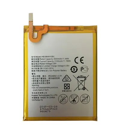 HB396481EBC Li-ion Polymer Battery for Huawei Ascend G7 Plus / Honor 5X / G8 / G8X / RIO L03-UL00TL00AL00