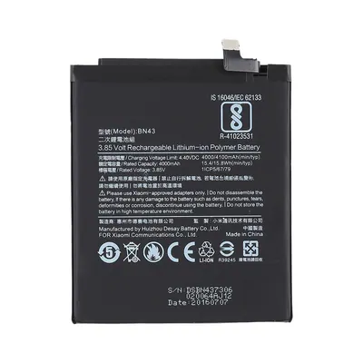 4000mAh BN43 for Xiaomi Redmi Note 4X Li-Polymer Battery