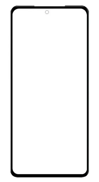 Front Glass for Motorola Moto G71s - Black