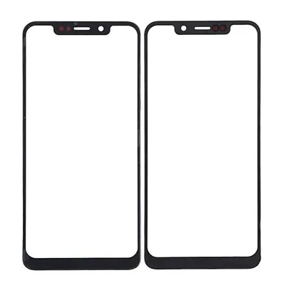 Front Glass for Motorola Moto One - P30 Play - Black