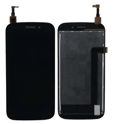 Display for Micromax Canvas 4 A210 - Black (Combo Folder)