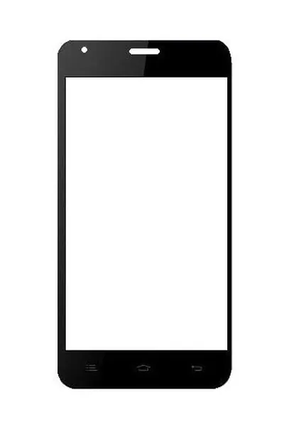 Front Glass for Celkon 2GB Xpress - Black