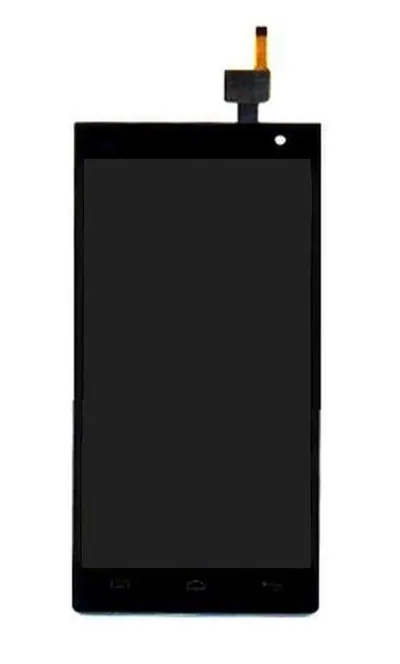 Display for Lava Iris 504q Plus - Grey (Combo Folder)