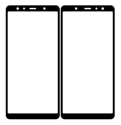 Front Glass for Samsung Galaxy A7 2018 - Blue