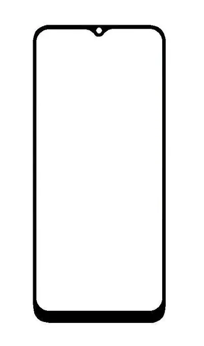 Front Glass for Samsung Galaxy F02s - Blue