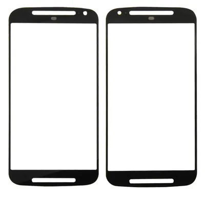 Front Glass for Moto E 2nd Gen - Black