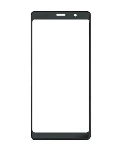 Front Glass for BlackBerry Evolve - Black