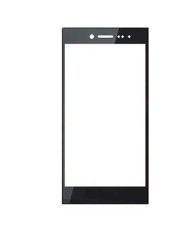 Front Glass for Blackberry Leap - Black