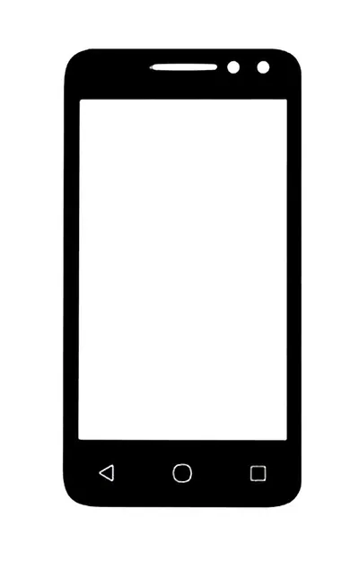 Front Glass for Alcatel Pixi 4 - 4 - Black