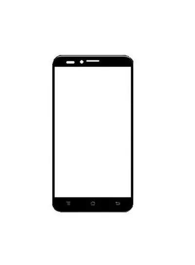 Front Glass for Panasonic P11 - Black