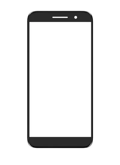 Front Glass for Vodafone Smart E9 - Black