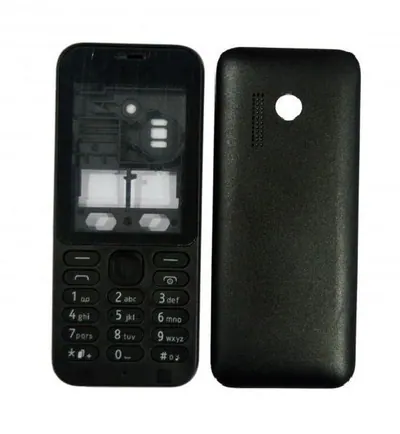 Full Body Housing for Nokia 215 Dual SIM - Black