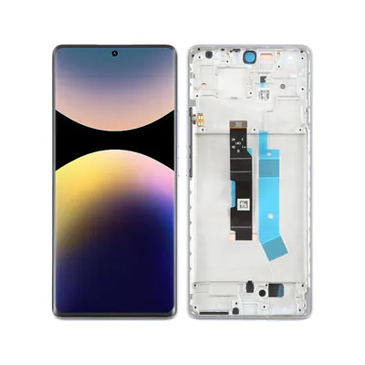 For Xiaomi Redmi Note 14 Pro 4G AMOLED Original LCD Screen Digitizer Full Assembly with Frame (Purple)
