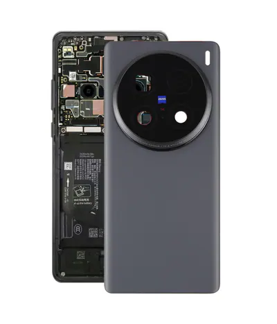 For vivo X100 Ultra 5G V2366GA V2366HA Original Back Cover with Camera Lens Cover(Black)