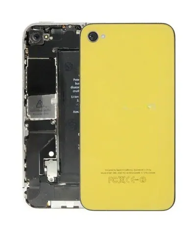 High Counterfeit Glass Back Cover with Flashlight Patch & Thermal Sink for iPhone 4S(Green)