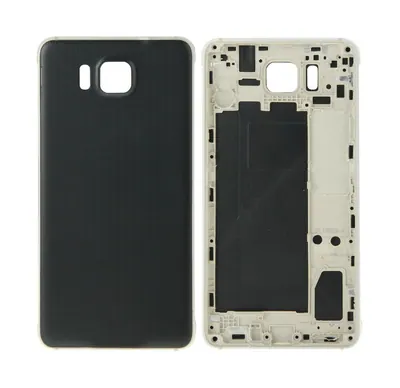 For Galaxy Alpha / G850 / Note 4 mini Middle Frame Bezel + Back Cover (Black)