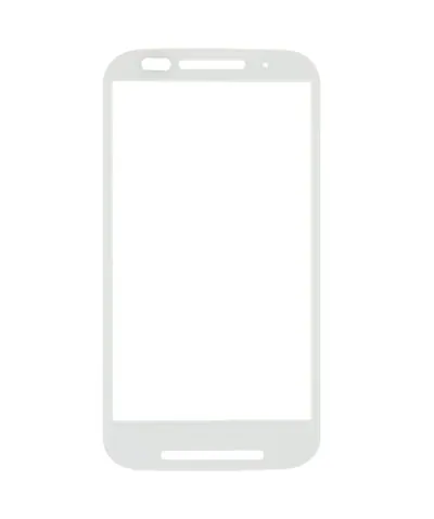 Front Screen Outer Glass Lens for Motorola Moto E / XT1021(White)