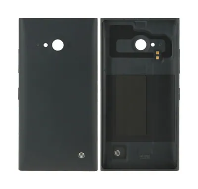 Solid Color Plastic Battery Back Cover for Nokia Lumia 730(Black)
