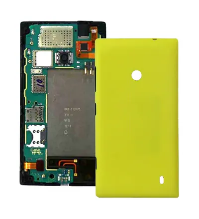 Plastic Back Housing Cover for Nokia Lumia 520(Yellow)