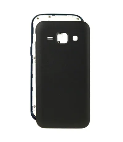 For Galaxy J1 / J100 Skin Texture Back Housing Cover (Black)