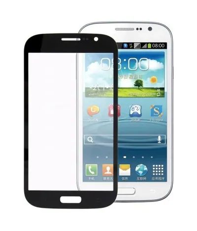 For Galaxy Grand Duos / i9082 / i9080 Front Screen Outer Glass Lens (Black)