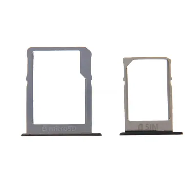 For Galaxy A3 / A300 & A5 / A500 & A7 / A700 SIM Card Tray & Micro SD Card Tray (Black)