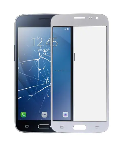 For Galaxy J2 (2016) /J210 Front Screen Outer Glass Lens(Silver)