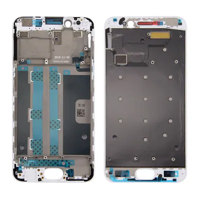For OPPO R9s Front Housing LCD Frame Bezel Plate (White)