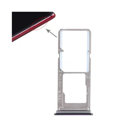 For Vivo Z1 2 x SIM Card Tray + Micro SD Card Tray (Purple)