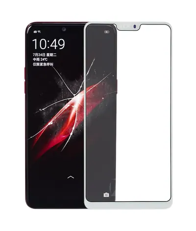 For OPPO A3 Front Screen Outer Glass Lens (White)