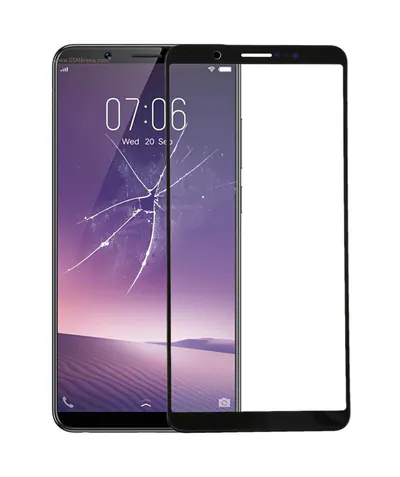 For Vivo Y79 Front Screen Outer Glass Lens (Black)