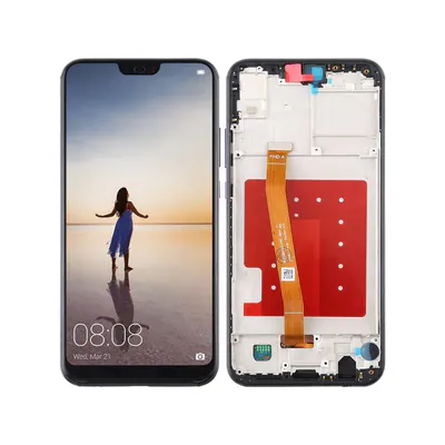 LCD Screen and Digitizer Full Assembly with Frame for Huawei P20 Lite / Nova 3e(Black)