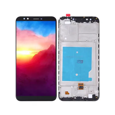 OEM LCD Screen for Huawei Y7 (2018) Digitizer Full Assembly with Frame (Black)