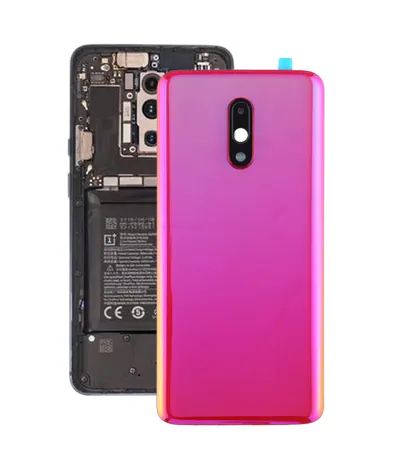 For OnePlus 7 Original Battery Back Cover with Camera Lens Cover (Red)