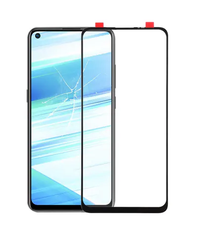 For Vivo Z5x Front Screen Outer Glass Lens (Black)