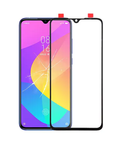 Front Screen Outer Glass Lens for Xiaomi Mi CC9 (Black)