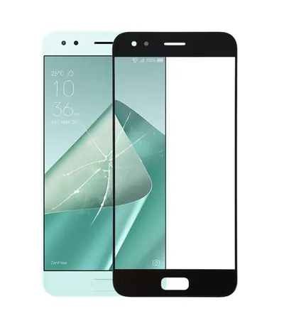 Front Screen Outer Glass Lens for Asus ZenFone 4 ZE554KL / Z01KD(Black)