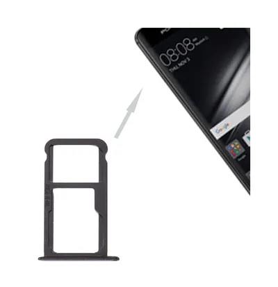 For Huawei Mate 9 SIM Card Tray & SIM / Micro SD Card Tray(Black)