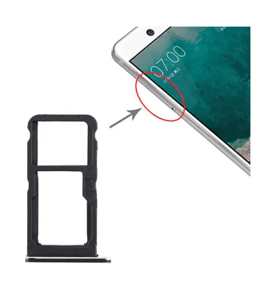 SIM Card Tray + SIM Card Tray / Micro SD Card Tray for Nokia 7 TA-1041 (Black)