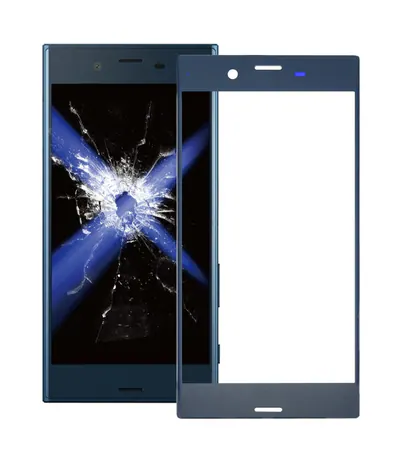 Front Screen Outer Glass Lens for Sony Xperia XZ(Blue)