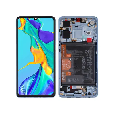 Original OLED LCD Screen for Huawei P30 Digitizer Full Assembly with Frame(Breathing Crystal)