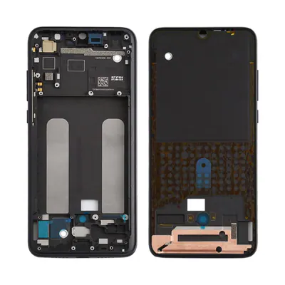 Front Housing LCD Frame Bezel Plate for Xiaomi Mi CC9 / 9 Lite(Black)